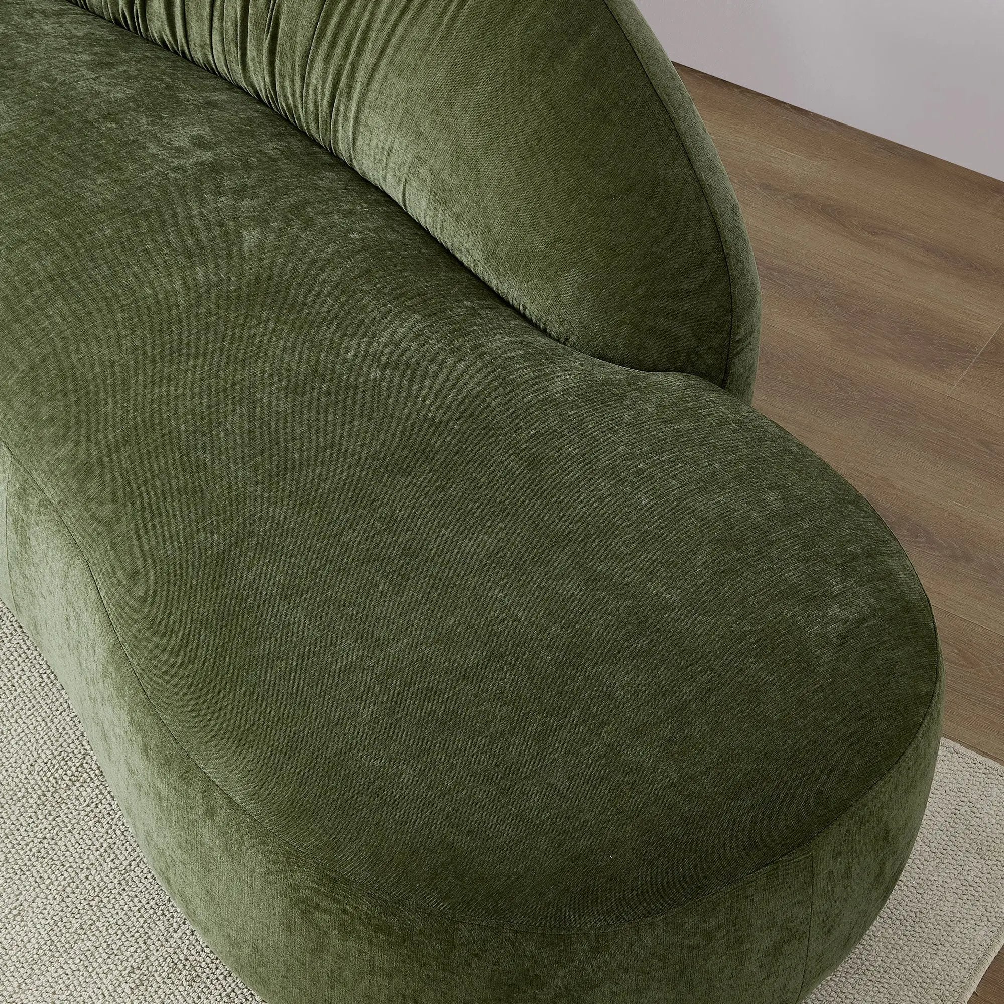 145.67" Mid-Century Upholstered Comfy Couch with Facing Chaise Right by HouseOfZazla