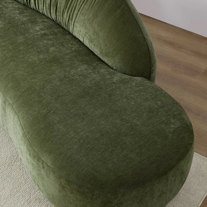 145.67" Mid-Century Upholstered Comfy Couch with Facing Chaise Right by HouseOfZazla