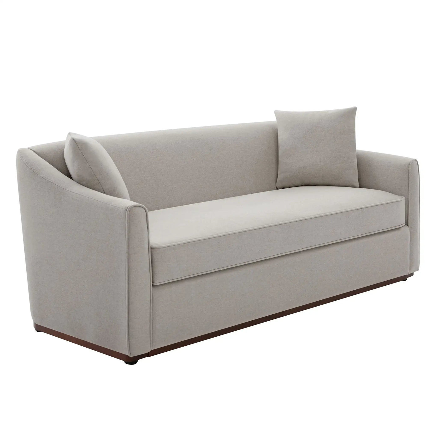 3 Seater Sofa With Wrap Around Armrests And Throw Pillows by HouseOfZazla