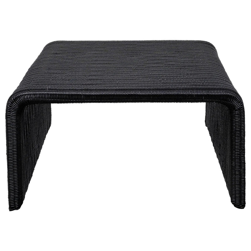 Cahya 3-piece Rattan Coffee and End Table Set Black by Unique Piece Furniture