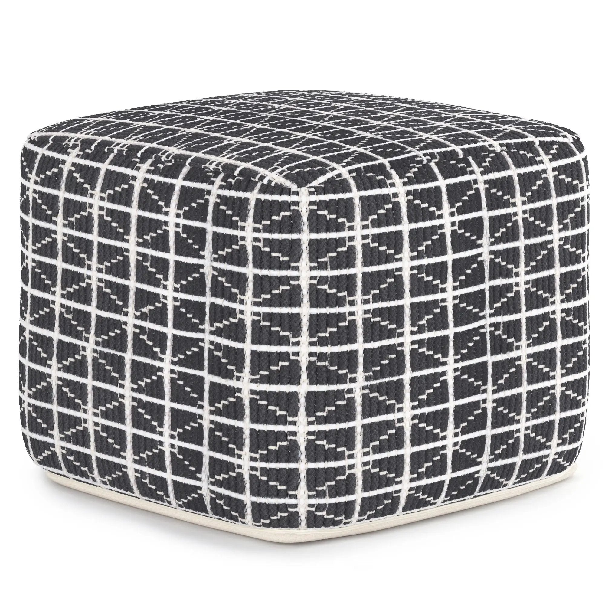 Noreen - Upholstered Square Pouf by HouseOfZazla