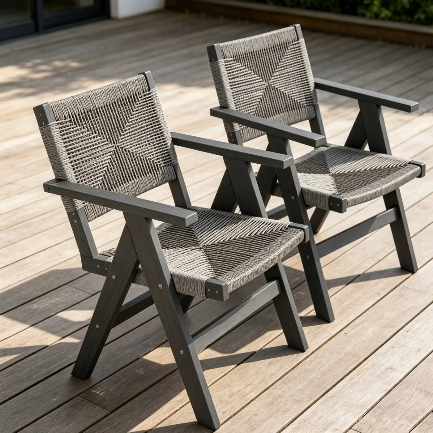 2 Piece HIPS All-Season Dining Chair Suitable For Garden Dinners & Versatile Outdoor Eating Spaces by HouseOfZazla