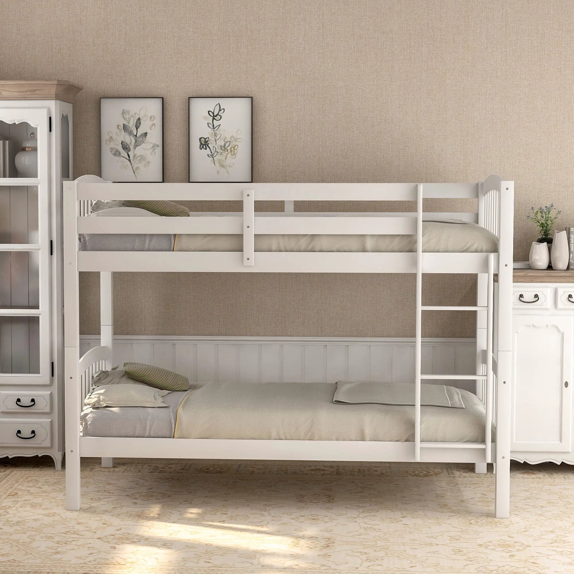 Solid Construction Bunk Bed With Ladder by HouseOfZazla