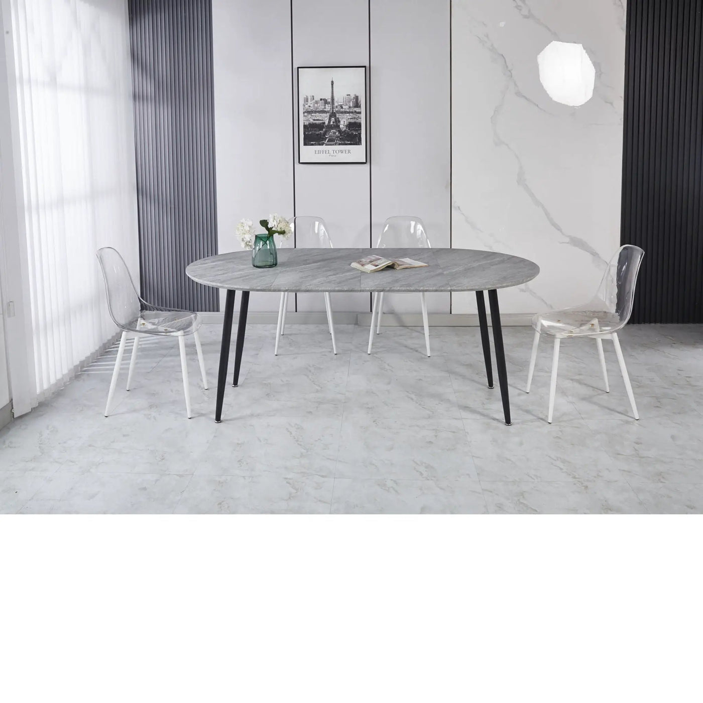 Extensible Table, Dining Table, Office Table, Coffee Table Metal Leg by HouseOfZazla