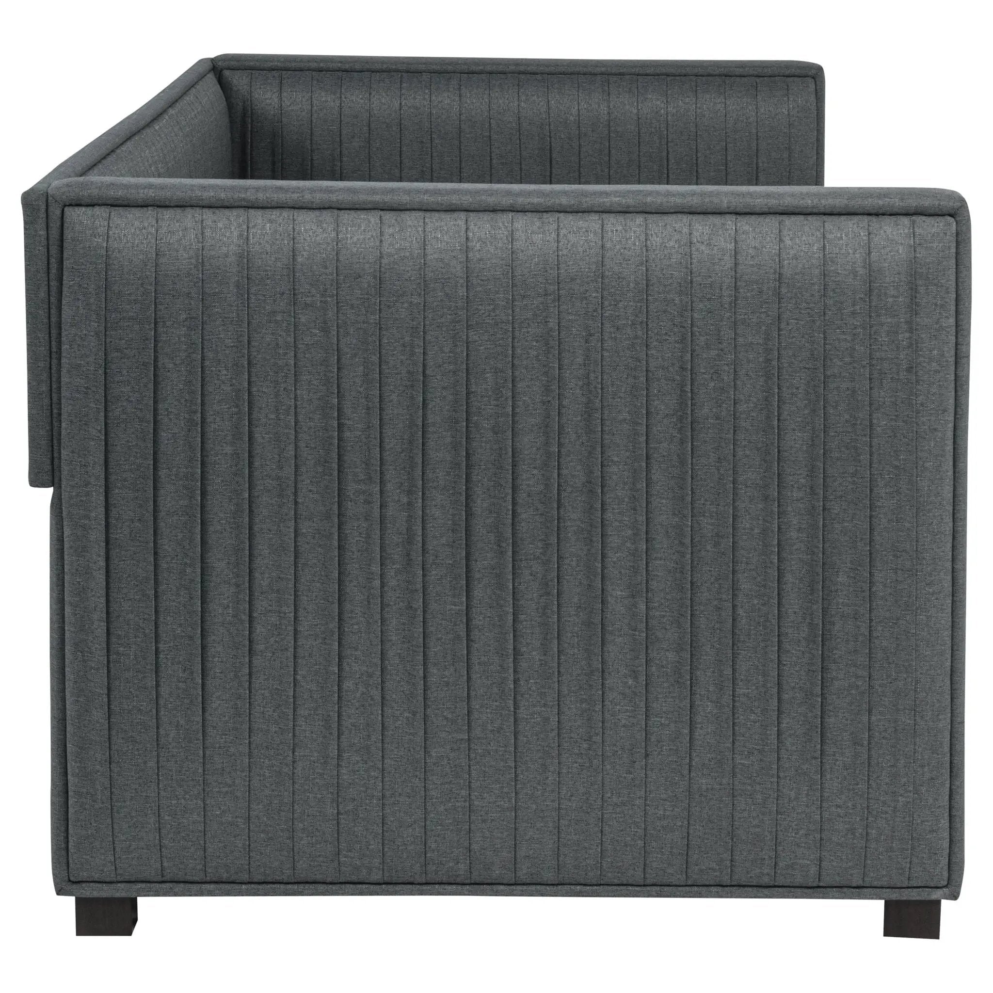 Brodie Upholstered Twin Daybed with Trundle Grey by Unique Piece Furniture
