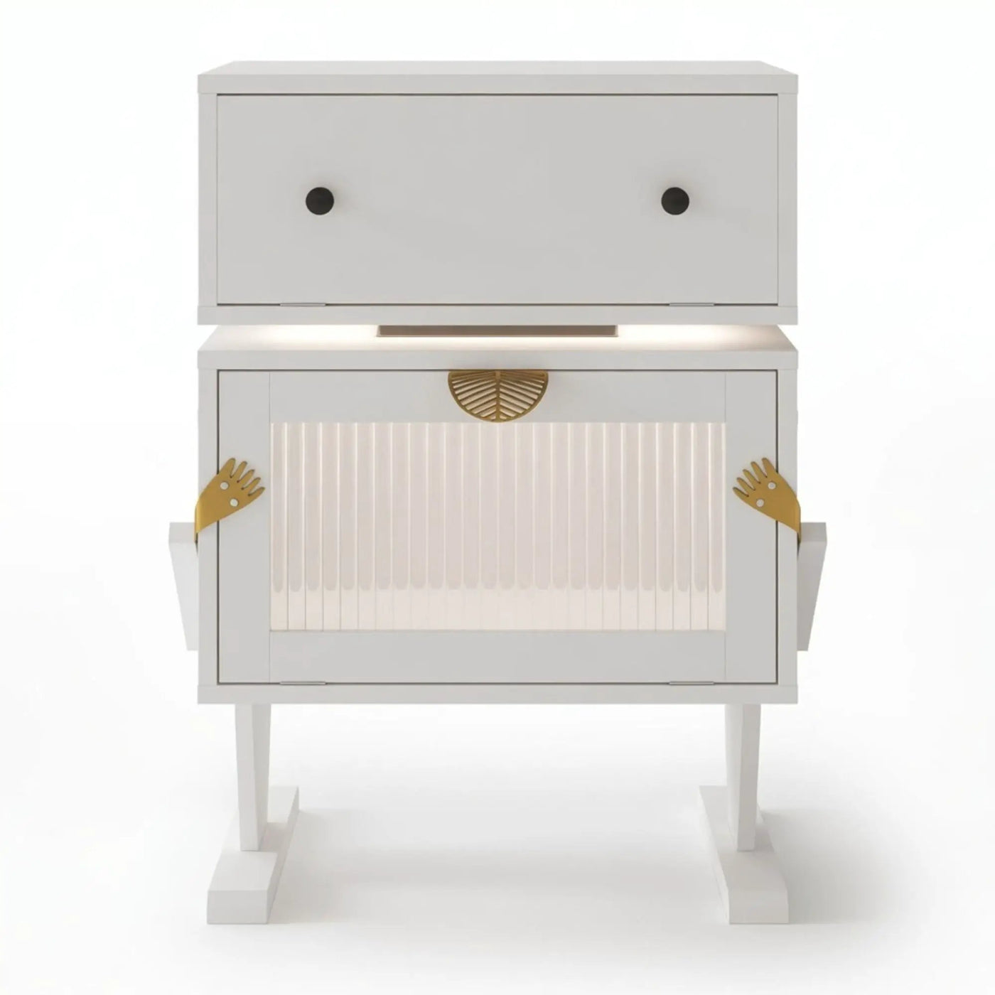 Robot LED Nightstand With 360° Rotating Drawer by HouseOfZazla