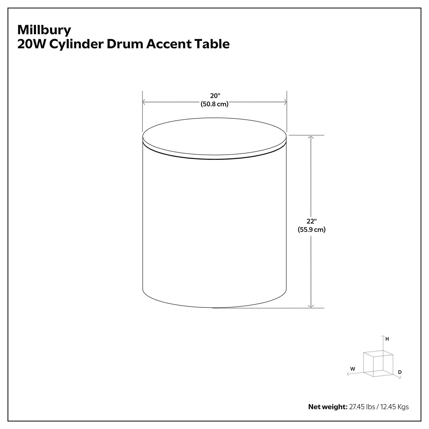 Millbury - Side Table by HouseOfZazla