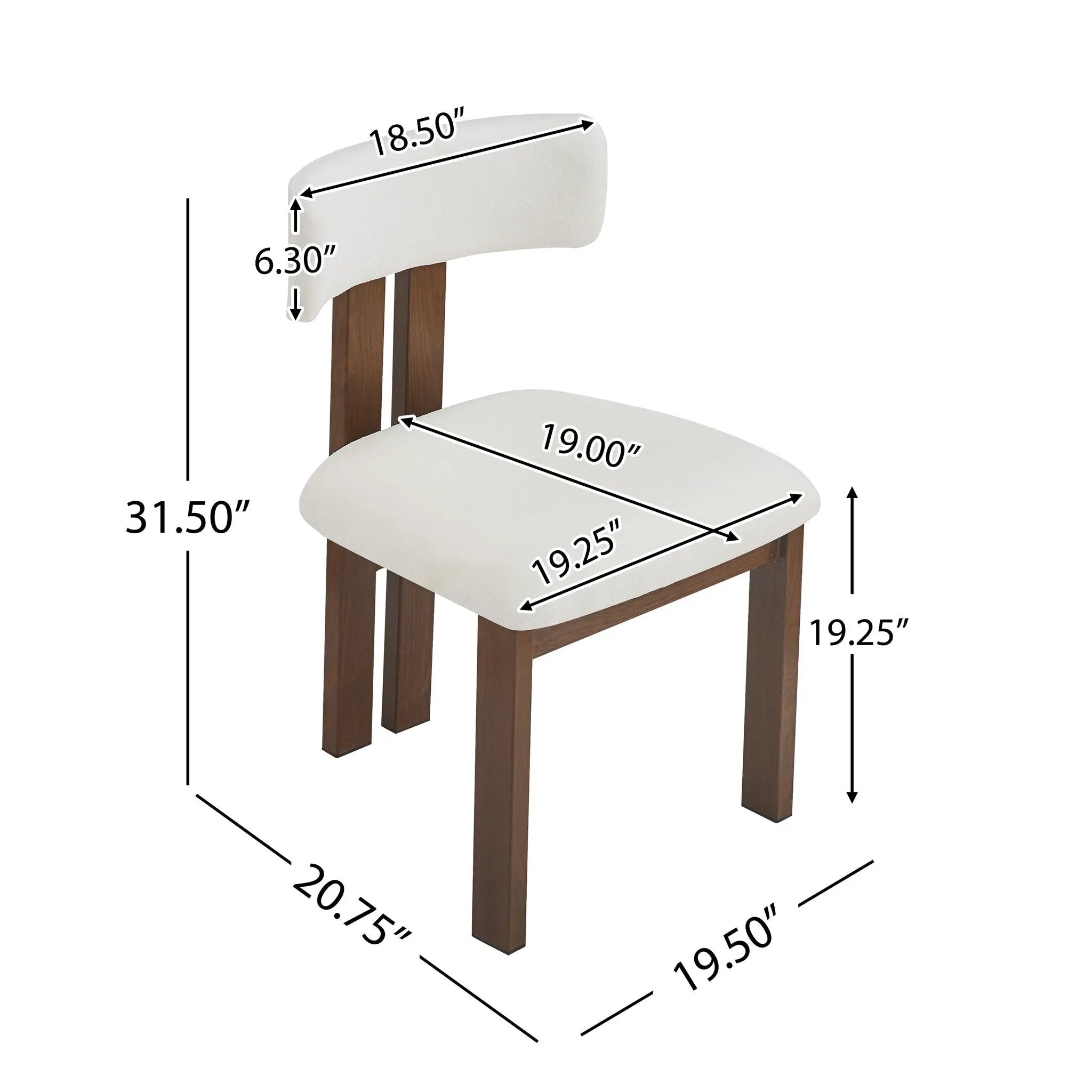 7 Piece Dining Set With Upholstered Armless Chairs And Table by HouseOfZazla