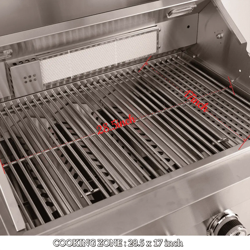 65" 4-Burner 72,000 BTU Black Outdoor Kitchen Island Grill + Side Burner + Rotisserie kit by Chery Industrial