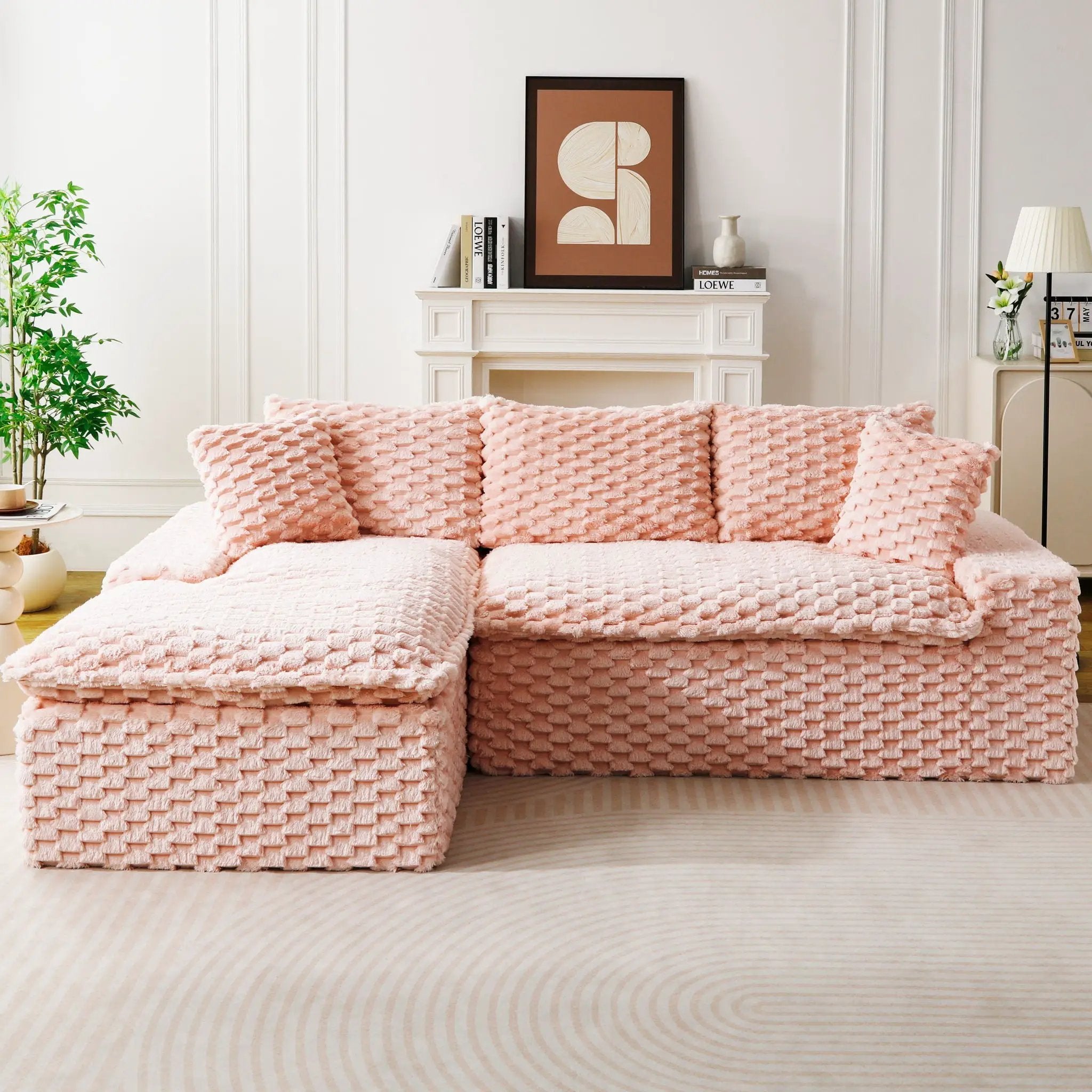 Modular Sofa, Convertible Twin Seat With Chaise Lounge by HouseOfZazla