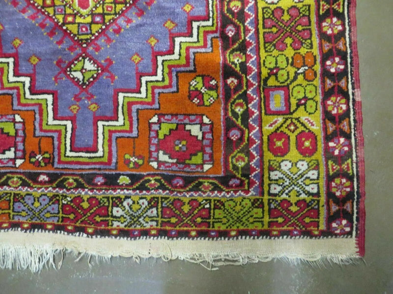 4' X 7' Antique Handmade Turkish Oushak Wool Rug Carpet Red Nice by Jewel Rugs