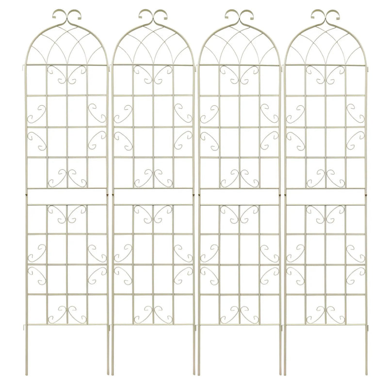 Metal Garden Rustproof Trellis For Climbing Plants Outdoor Flower Support by HouseOfZazla