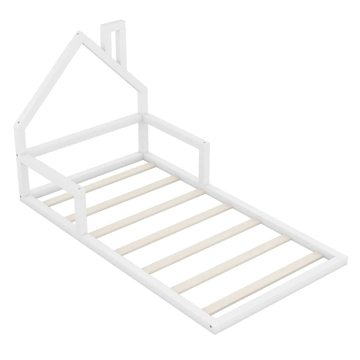 Floor Bed With House Shaped Headboard by HouseOfZazla