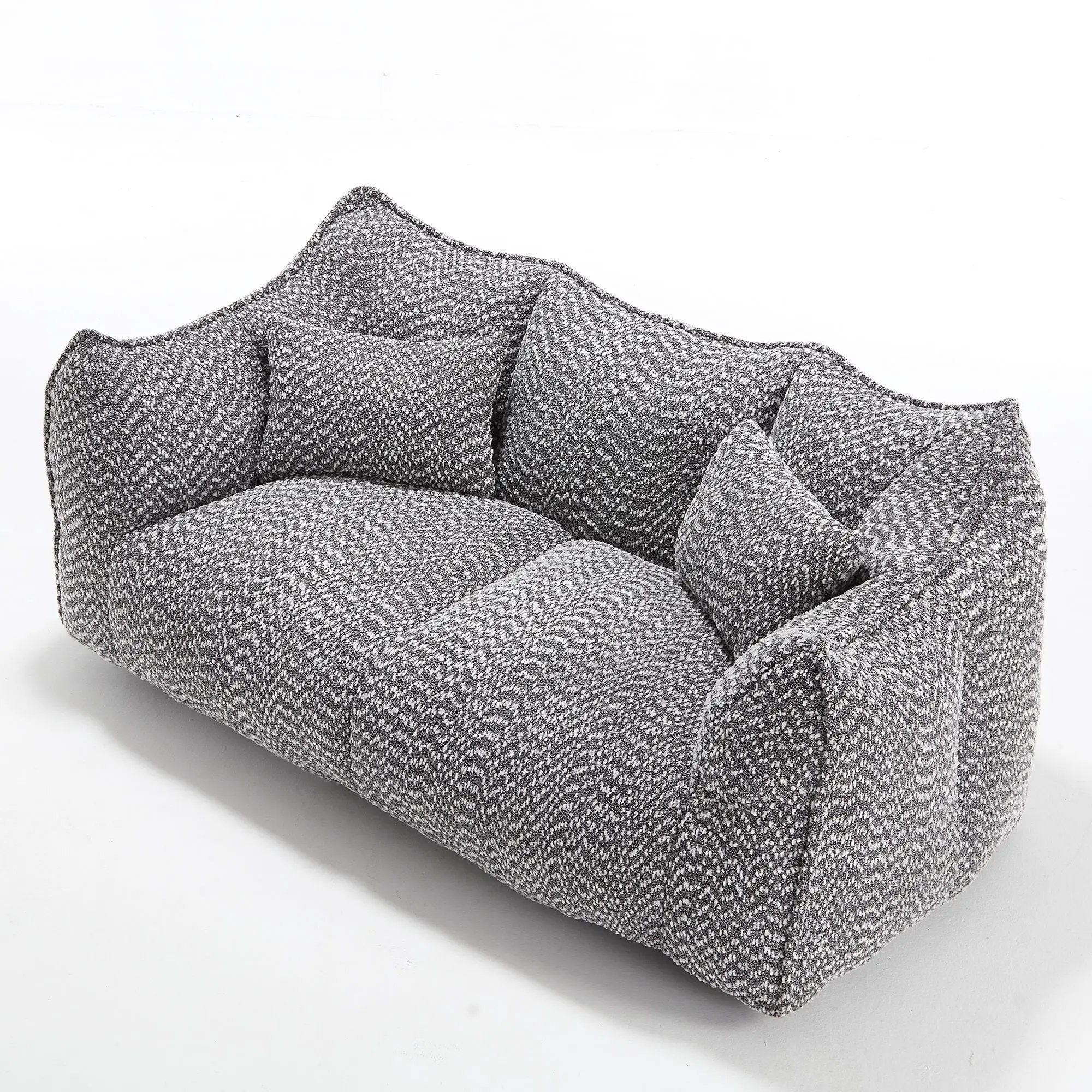 Comfortable Dual Beanbag Chair With High Resilience Foam Core For 2 People by HouseOfZazla