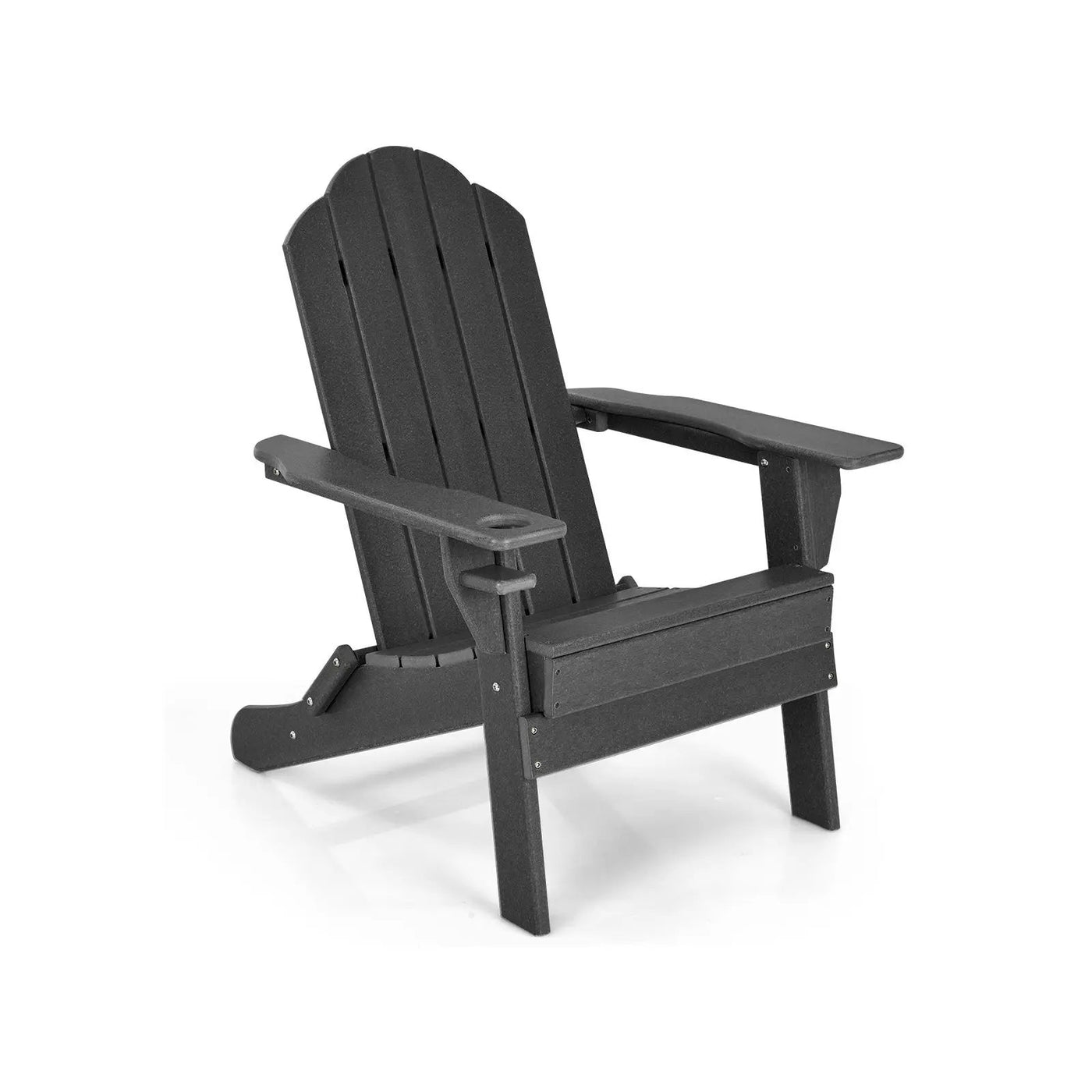 Foldable Weather Resistant Patio Chair with Built-in Cup Holder by DirectDeals