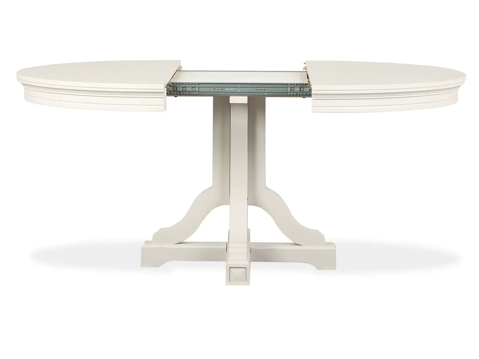 Willowbrook - Extendable 48" Round Dining Table - Egg Shell White by Unique Piece Furniture