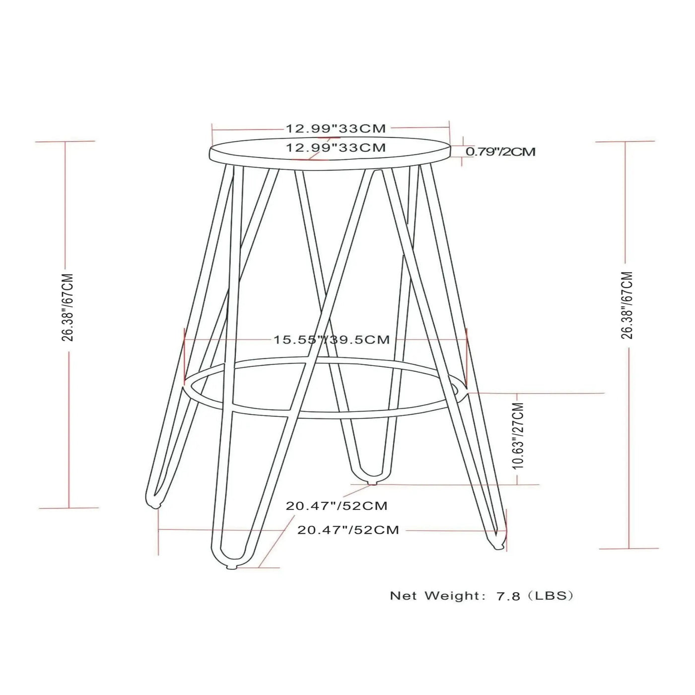 Simeon - Multifunctional Metal Stool With Wood Seat by HouseOfZazla