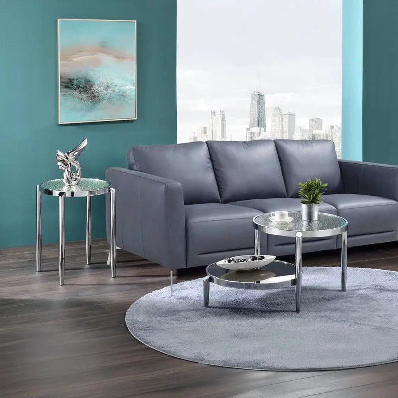 Abbe - Coffee Table - Glass & Chrome by Unique Piece Furniture