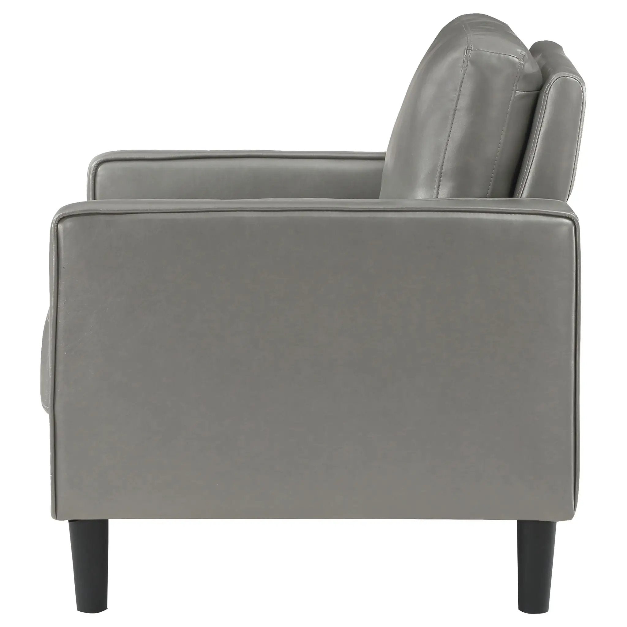 Ruth Upholstered Track Arm Accent Chair Grey by Unique Piece Furniture