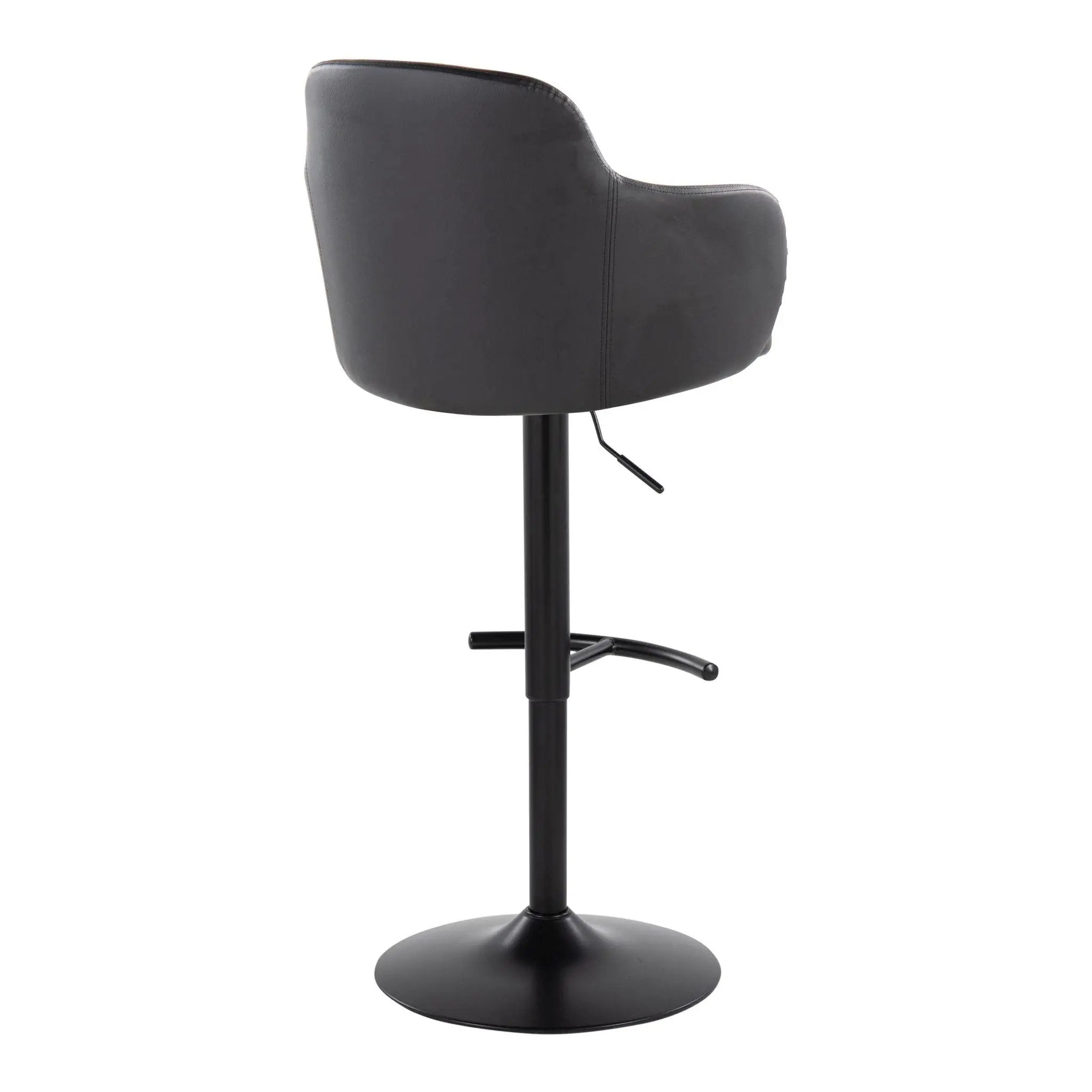 Boyne - Contemporary Adjustable Barstool With Swivel With Rounded T Footrest (Set of 2) by Unique Piece Furniture