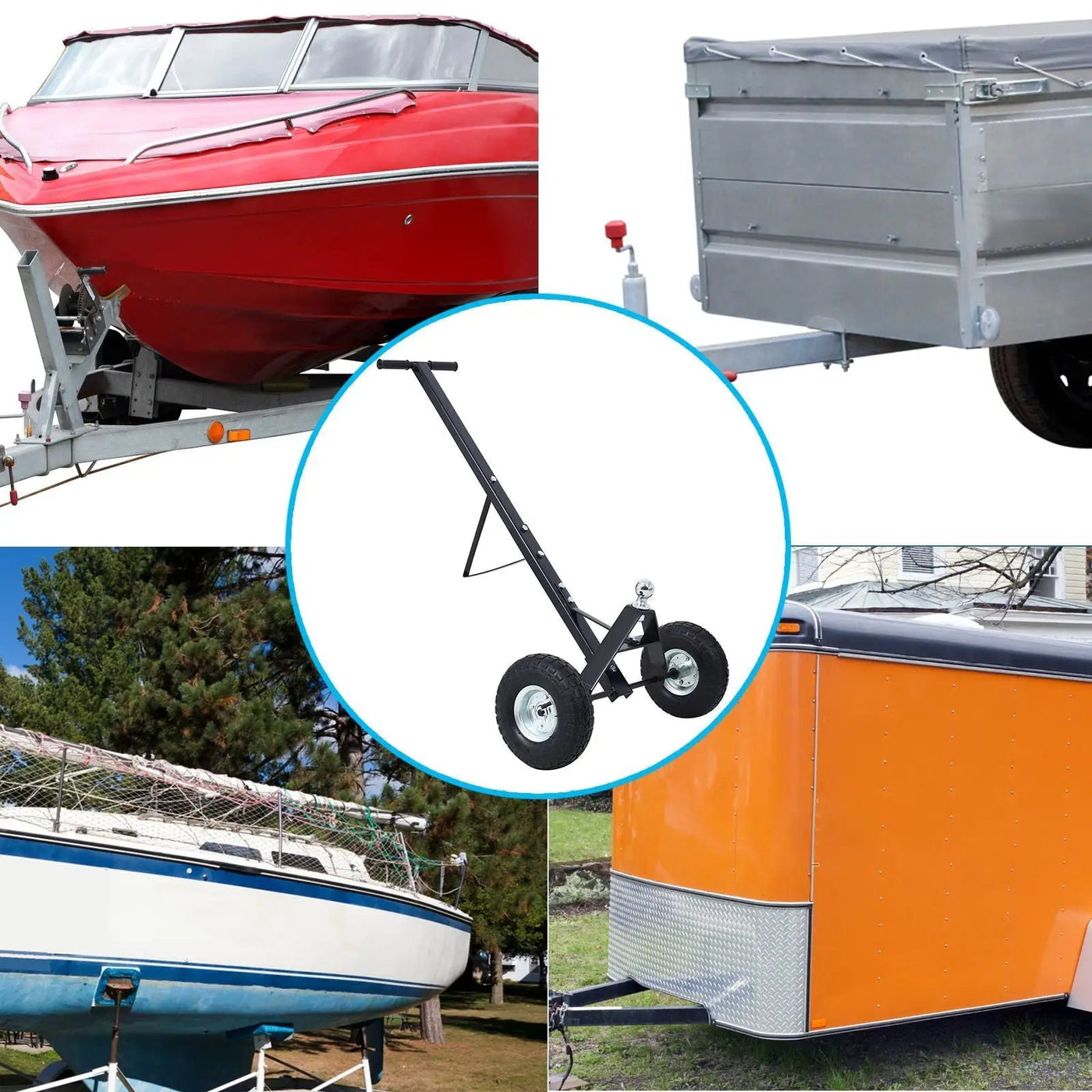 Heavy Duty Trailer Dolly With Pneumatic Tires by HouseOfZazla