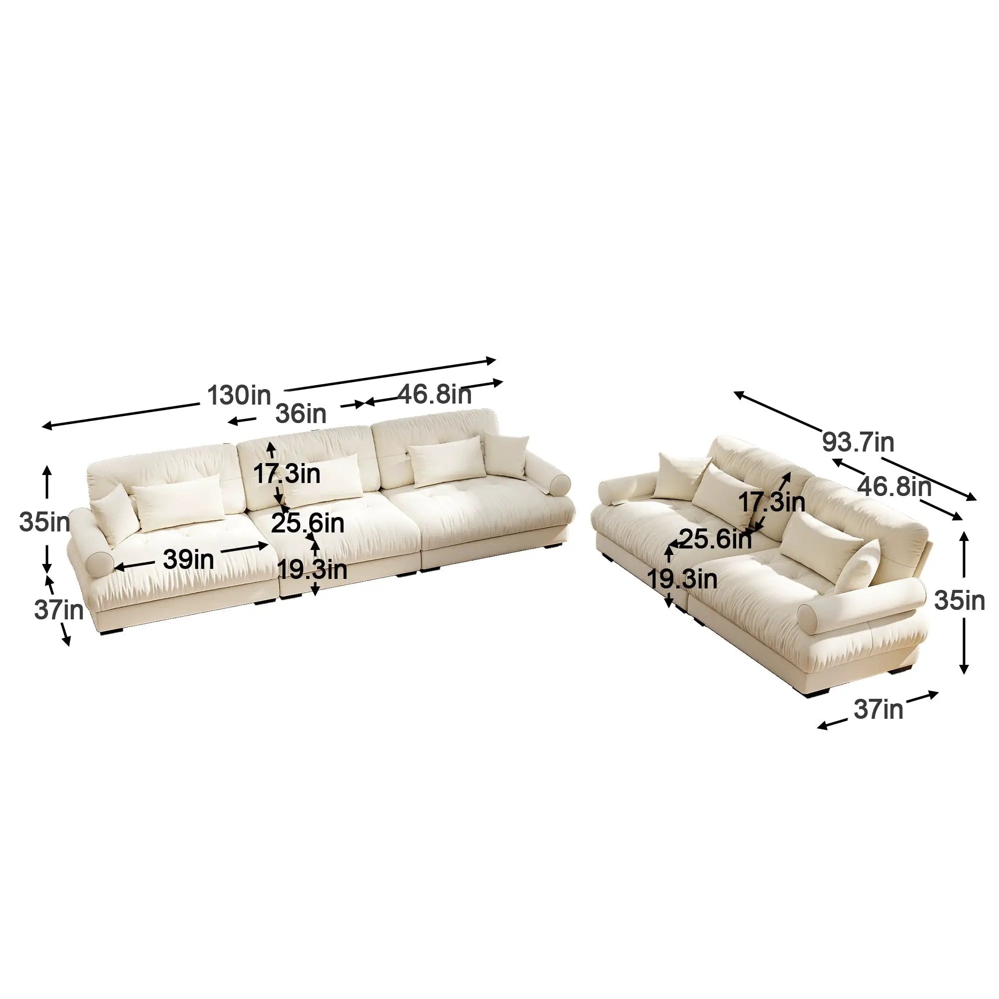 Modular Velvet Sofa Set by HouseOfZazla