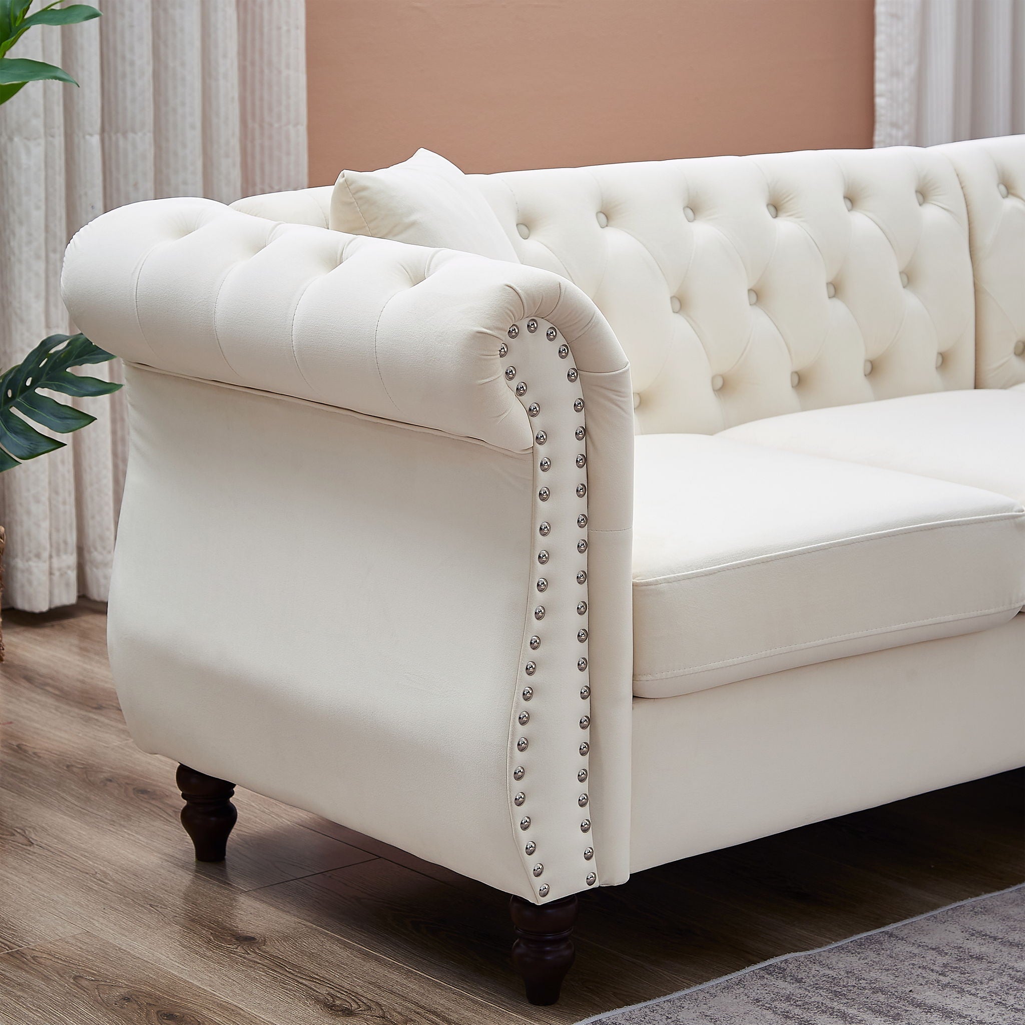 Streamline Modern L-Shaped Corner Sofa by HouseOfZazla