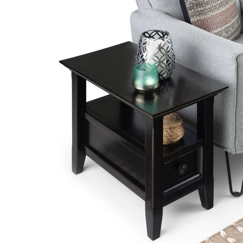 Amherst - Narrow Side Table - Hickory Brown by HouseOfZazla