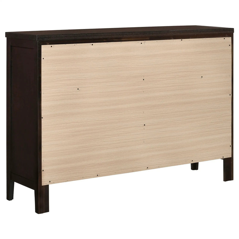 Carlton 6-drawer Dresser Cappuccino by Unique Piece Furniture