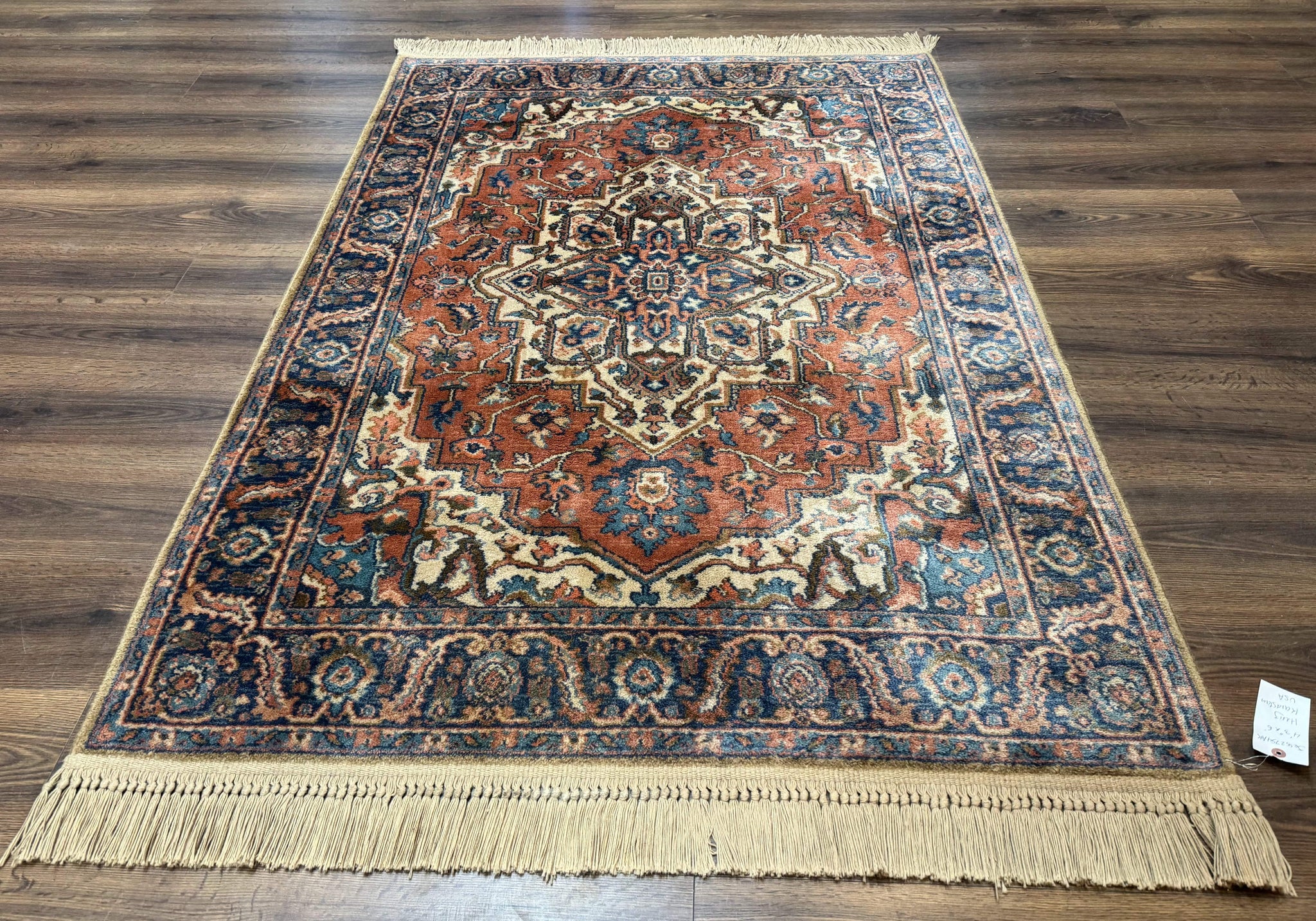 Karastan Rug 4x6, Vintage Karastan #744 Antique Serapi Pattern, Wool Pile, Original 700 Series Karastan Carpet by Jewel Rugs