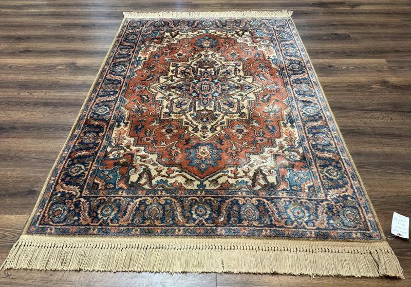Karastan Rug 4x6, Vintage Karastan #744 Antique Serapi Pattern, Wool Pile, Original 700 Series Karastan Carpet by Jewel Rugs