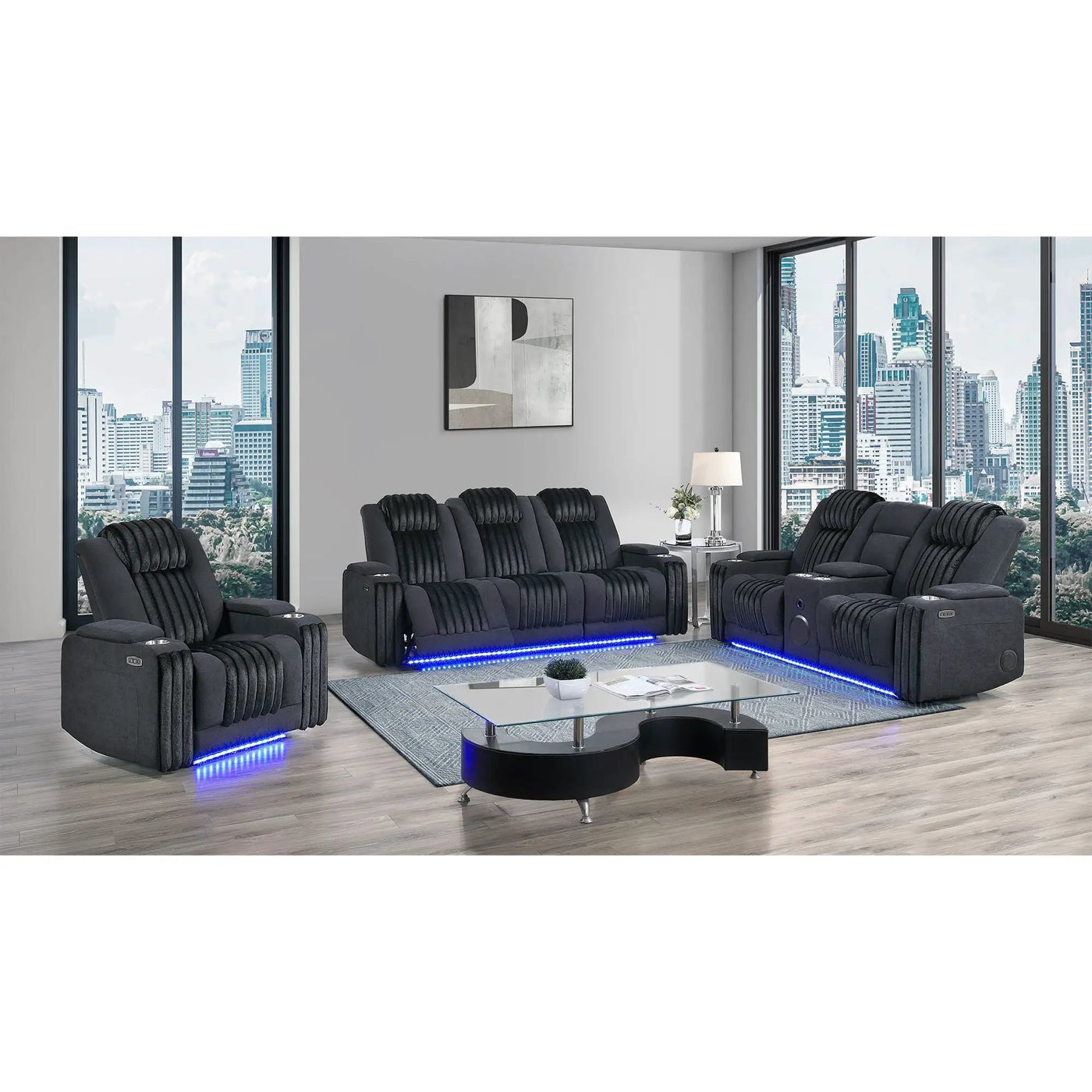 Duran - Power Reclining Sofa With Power Headrest by HouseOfZazla