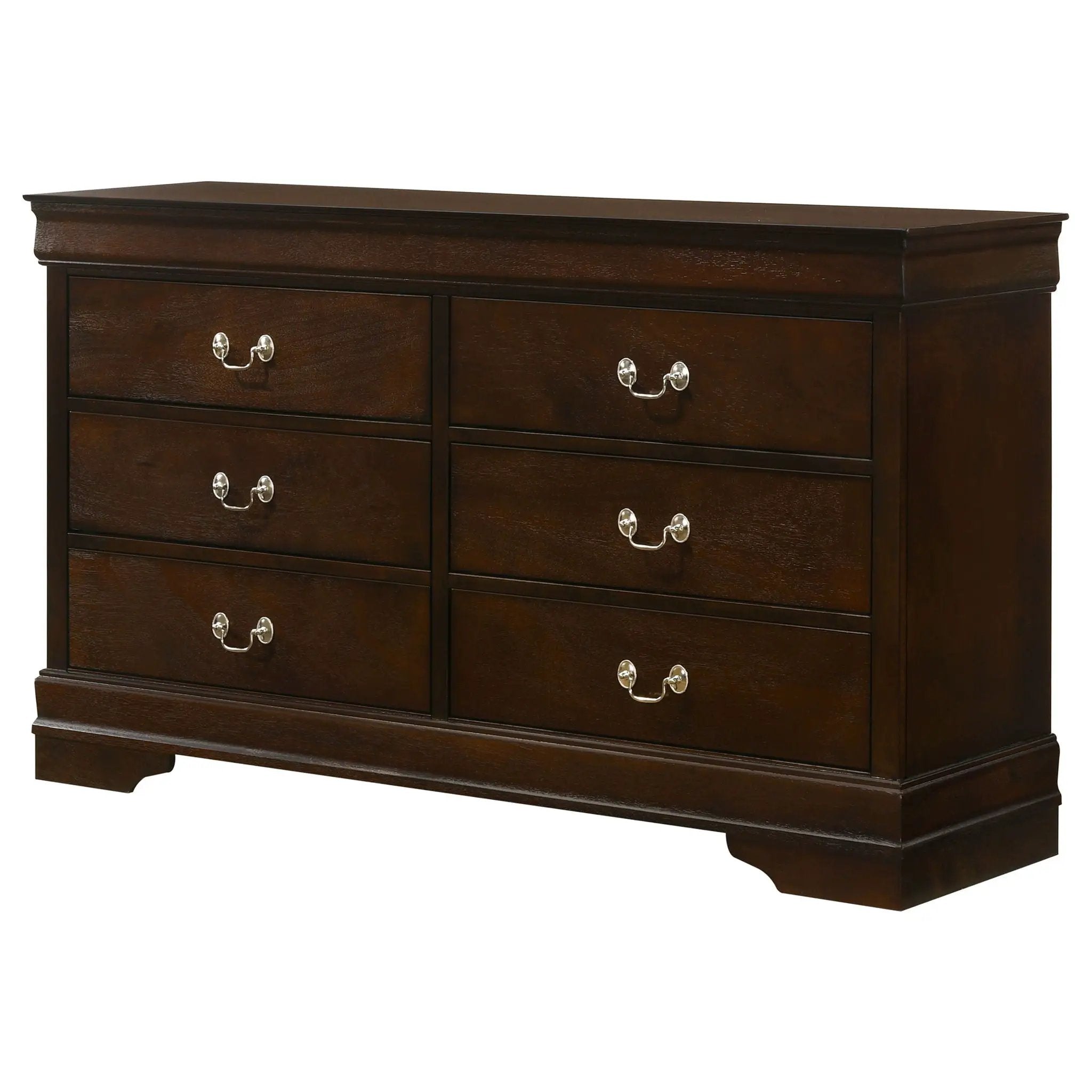 Louis Philippe 6-drawer Dresser Cappuccino by Unique Piece Furniture