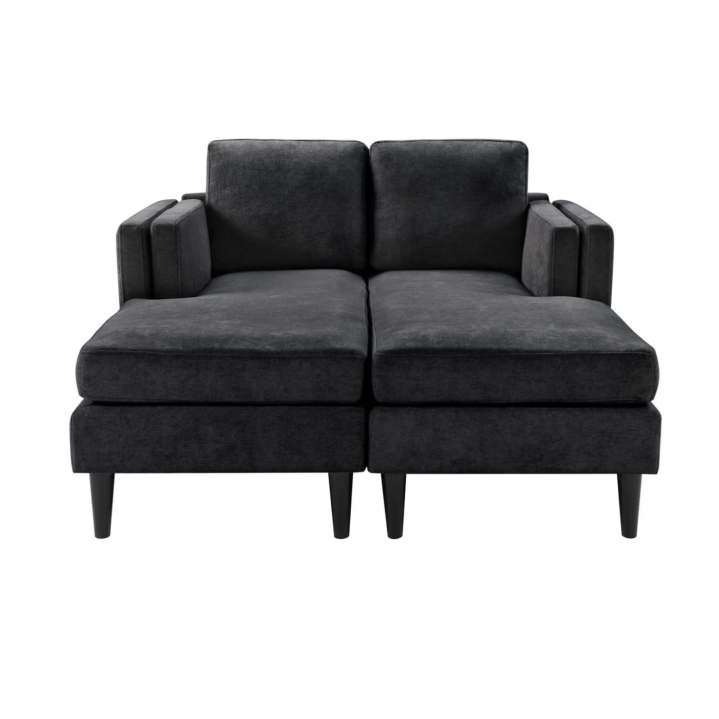 Chaise Lounge Sofa Bed With Dual Layer Armrests For Living Room by Unique Piece Furniture