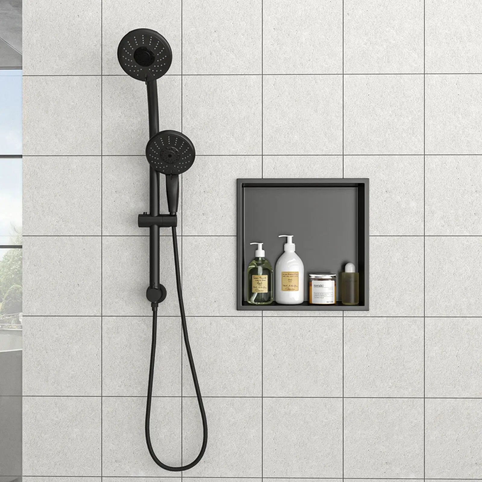 Stainless Steel Shower Niche With Seamless Design For Bathroom Storage by HouseOfZazla