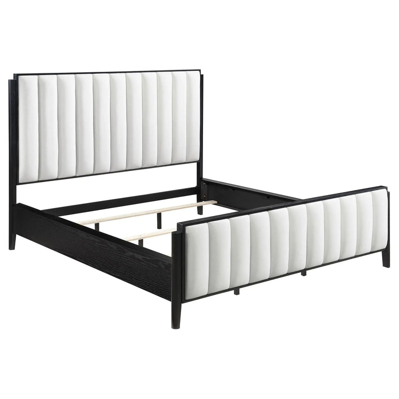 Brookmead 60-inch Upholstered California King Bed Black by Unique Piece Furniture