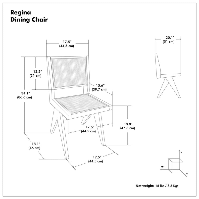 Regina - Handcrafted Dining Chair (Set of 2) by HouseOfZazla