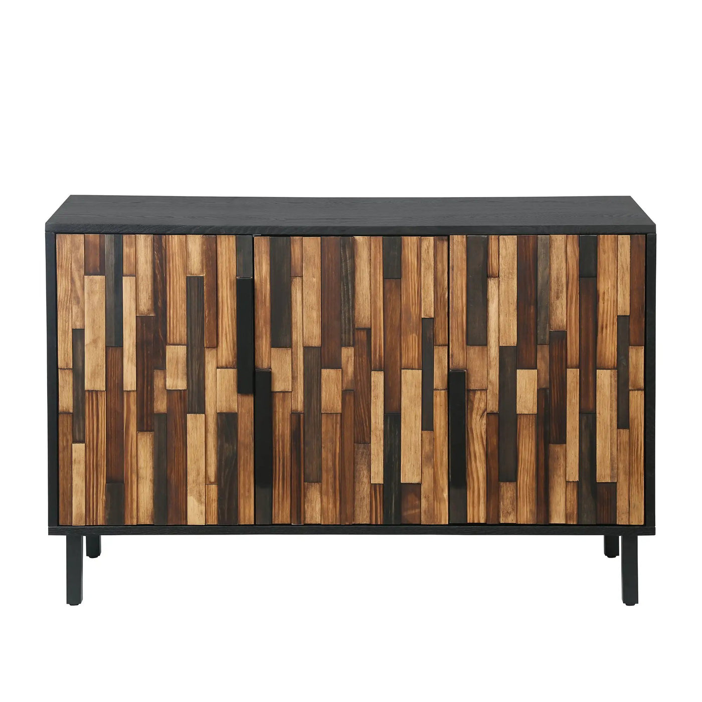 Farmhouse Rustic Sideboard With Straight Wood Pattern by HouseOfZazla