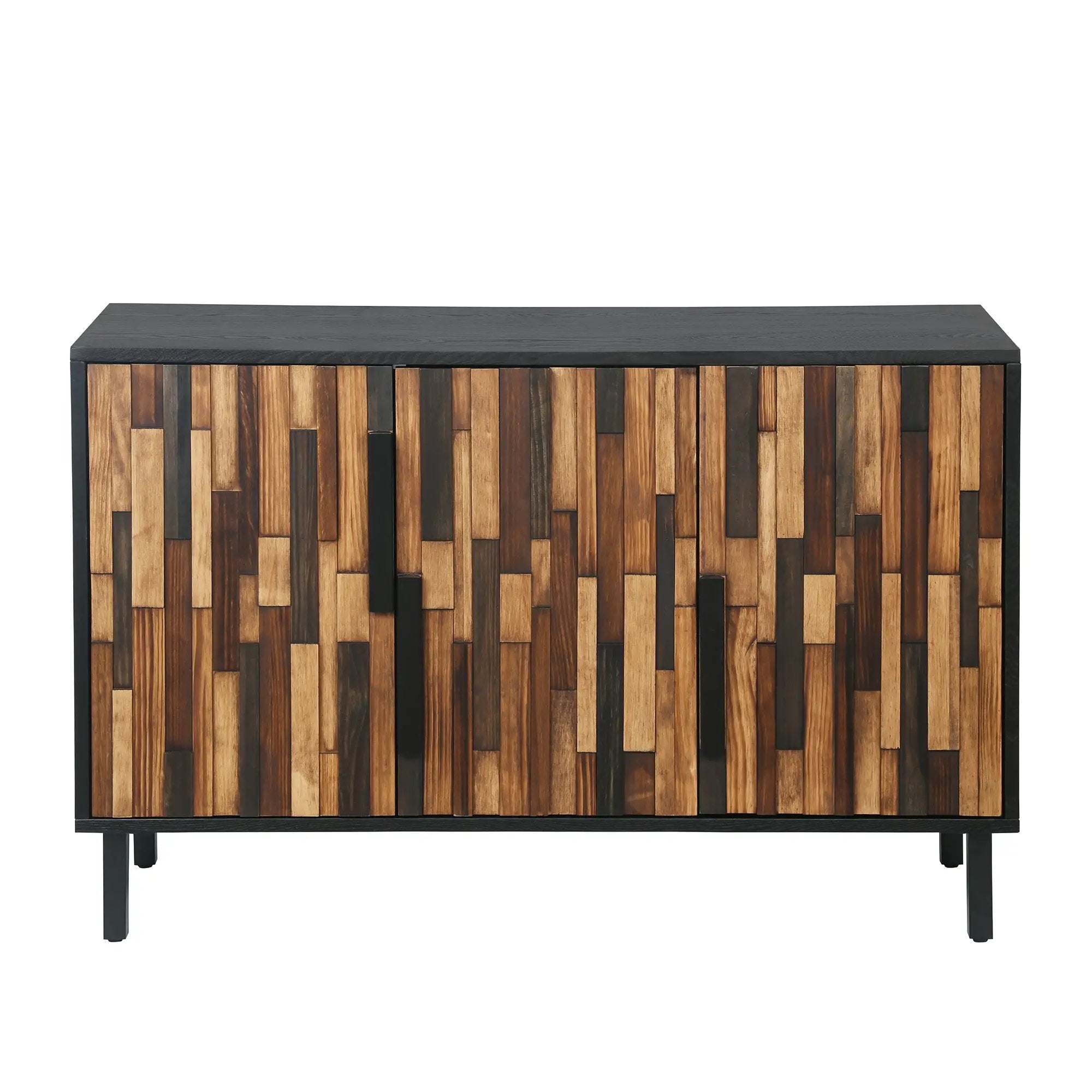 Farmhouse Rustic Sideboard With Straight Wood Pattern by HouseOfZazla