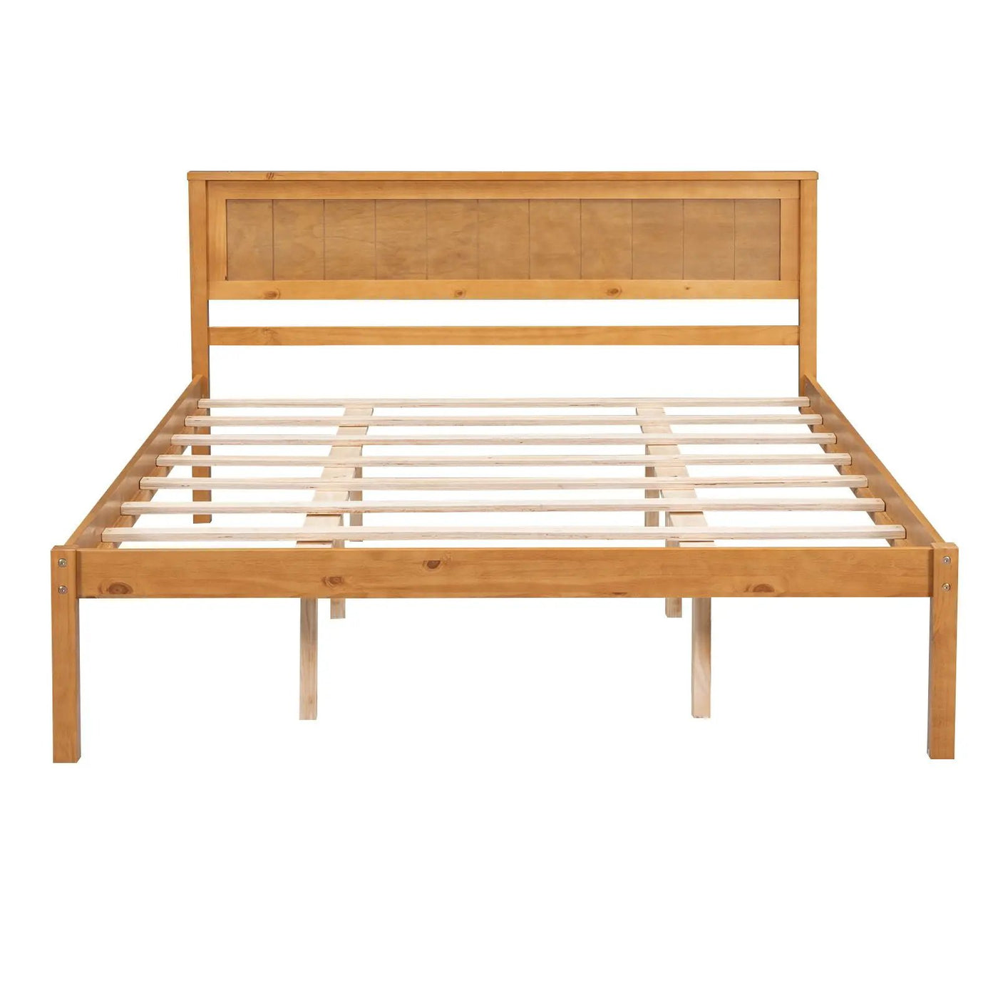Platform Bed Frame With Headboard by HouseOfZazla