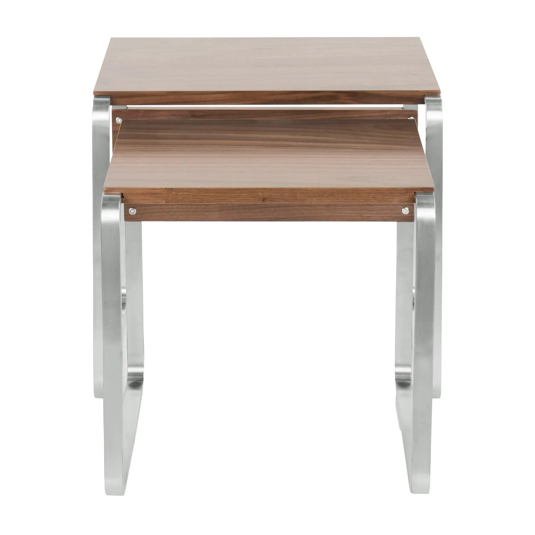 Tea Side Mid-Century Modern Nesting Tables - Walnut by Unique Piece Furniture