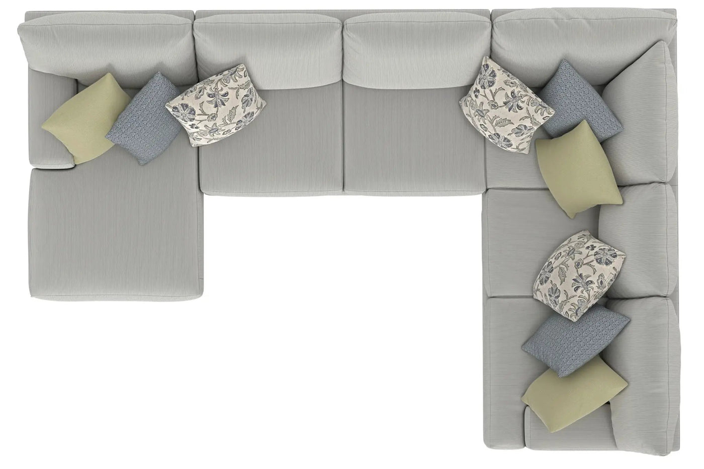 Stockbridge - Sectional With Comfort Coil Seating And 9 Accent Pillows Included by Unique Piece Furniture