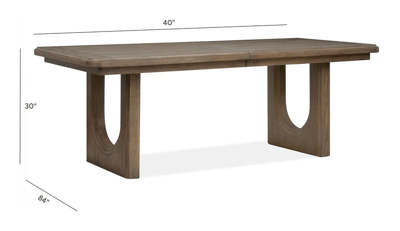 Westbourne - Extendable Trestle Dining Table - Dark Umber, photo 6 of 7