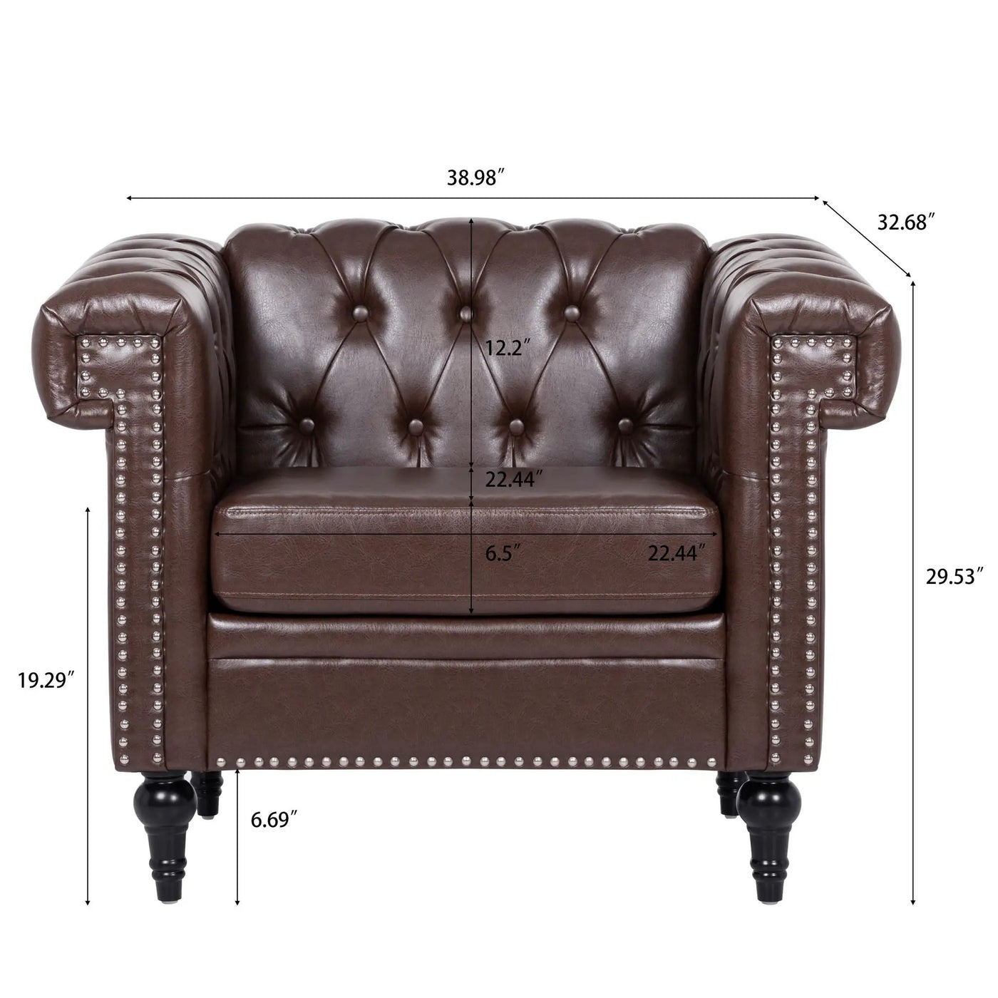 1 Seater Sofa Living Room by HouseOfZazla