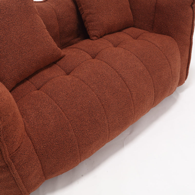 Cozy Beanbag Chair With High Resilience Foam Core For 2 by HouseOfZazla