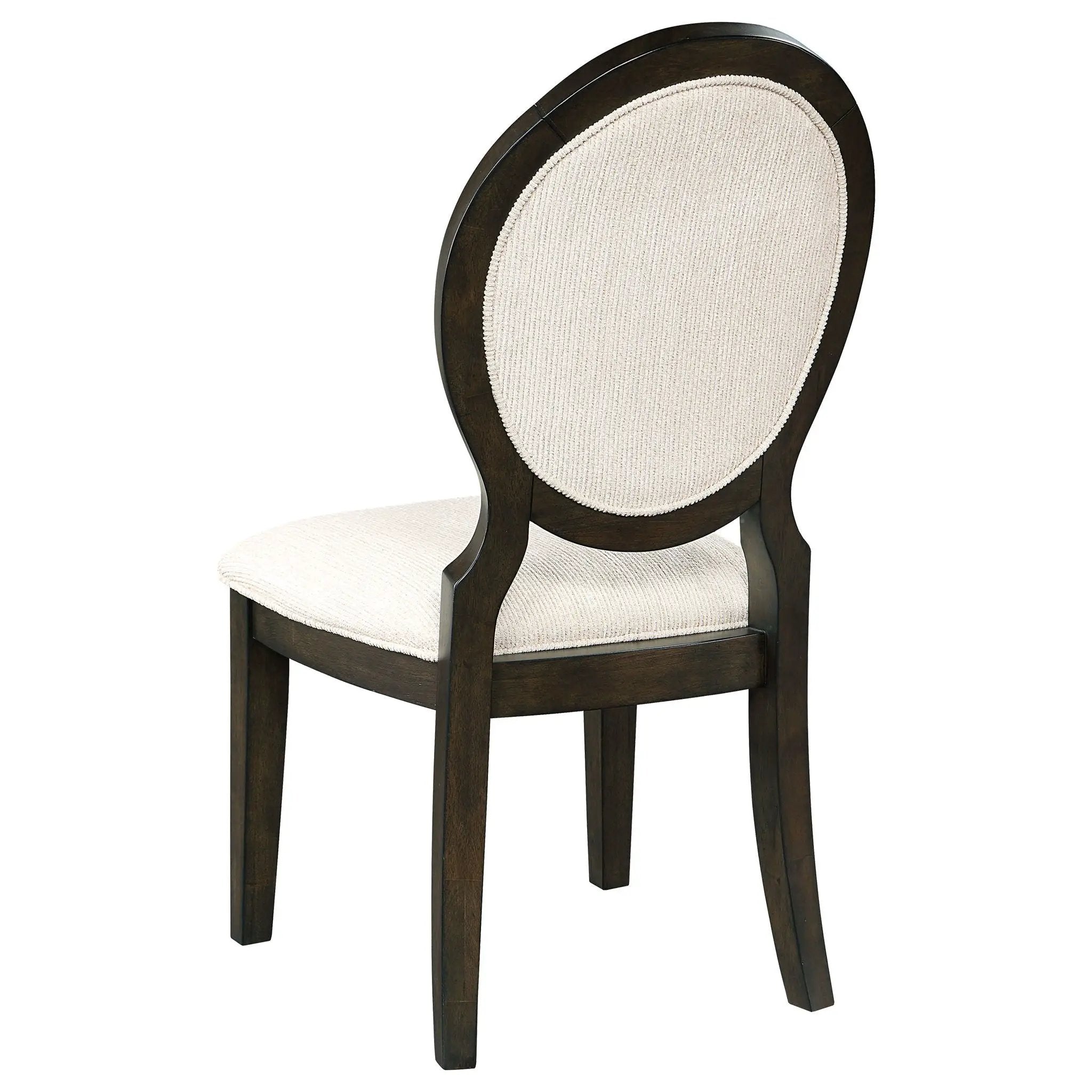 Twyla Oval Back Dining Side Chair Dark Cocoa (Set of 2) by Unique Piece Furniture