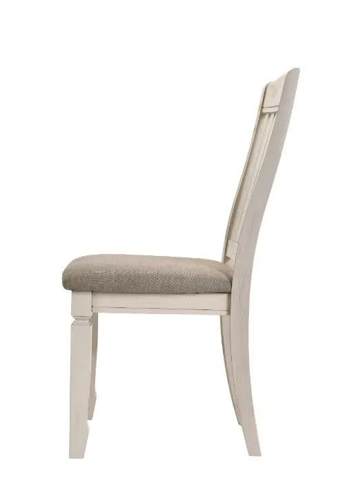 Fedele - Side Chair (Set of 2) - Tan Fabric & Cream by Unique Piece Furniture