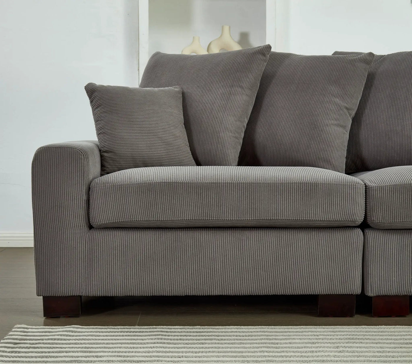 5 Seater Oversized Convertible L & U Shaped Couch by HouseOfZazla