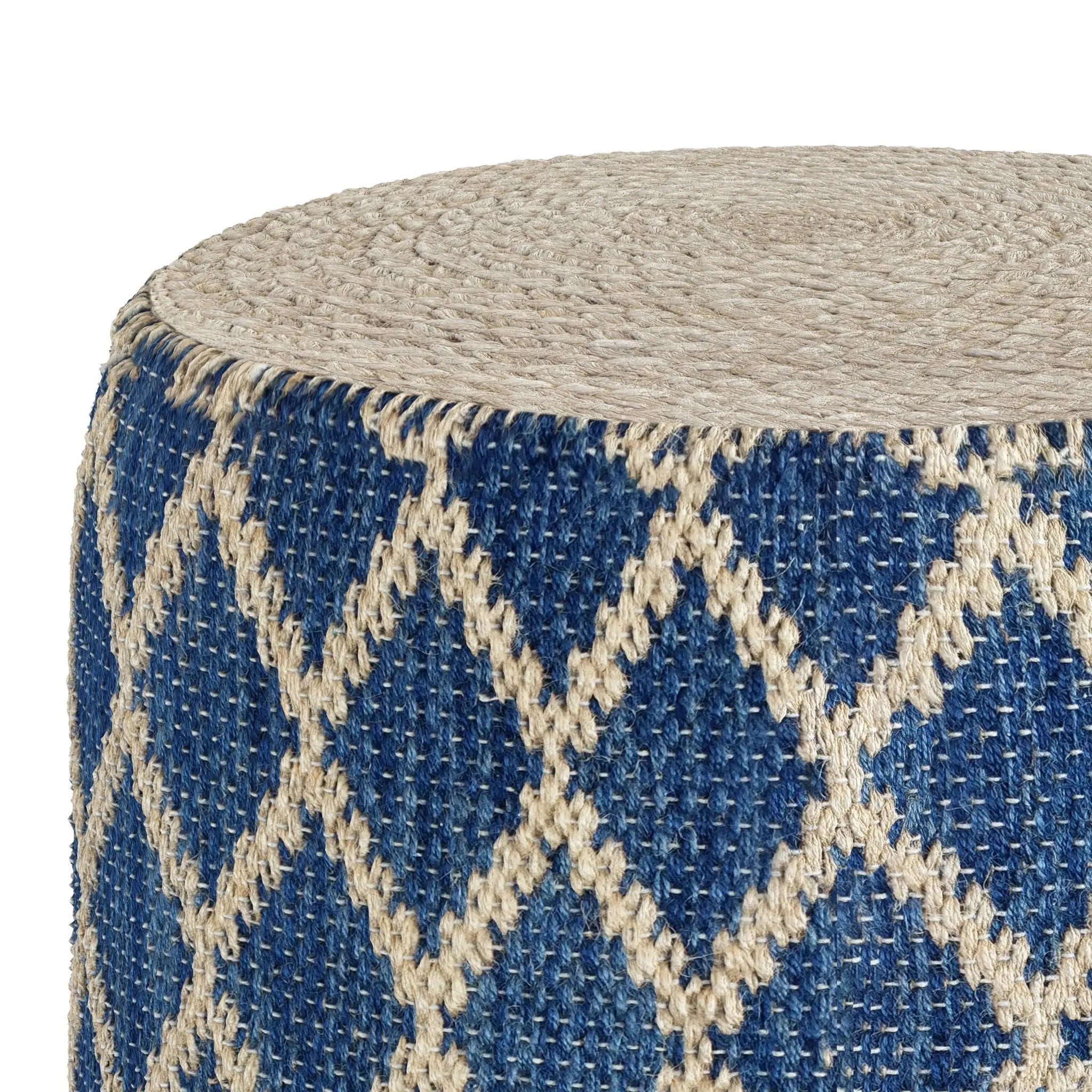 Edgeley - Handcrafted Round Pouf by Unique Piece Furniture