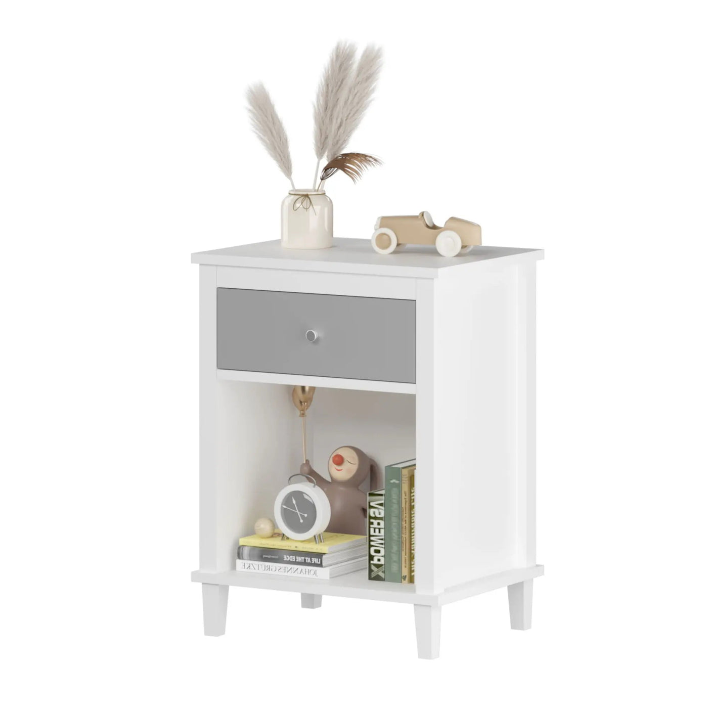 Nightstand With 1 Drawer 1 Shelf by HouseOfZazla